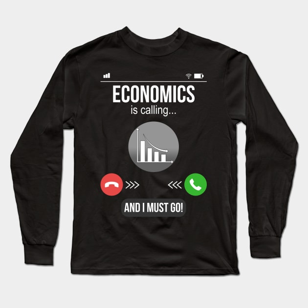 Economics Teacher Funny Economist Gift Long Sleeve T-Shirt by Foxxy Merch